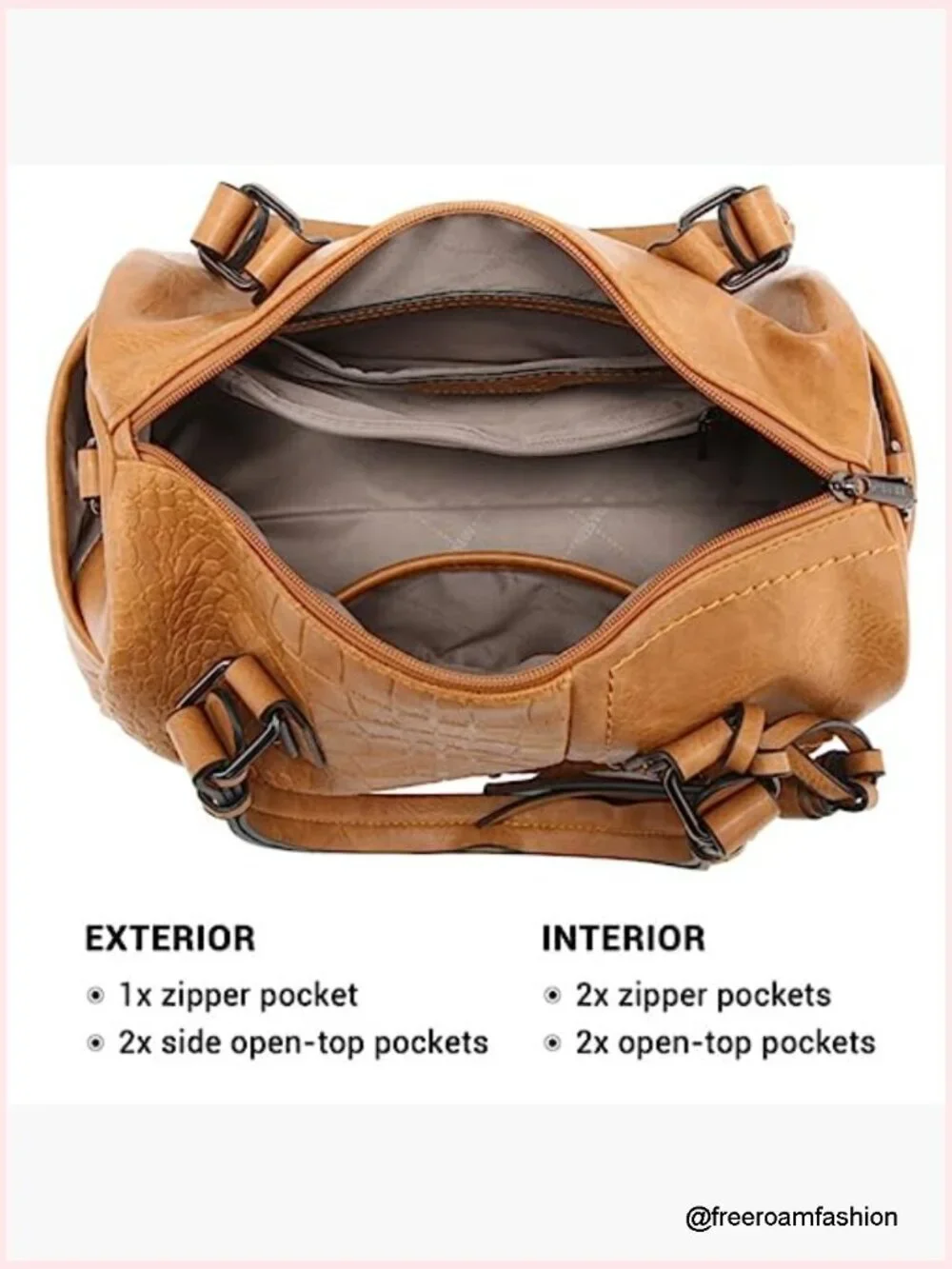 Soft Vegan Leather Barrel Hobo Bag Large Tote Satchel Crossbody Work
